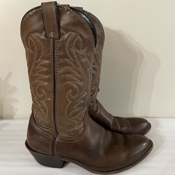 Vintage Laredo Made in The USA Men’s Leather Western Boots Size:7.5D - Picture 1 of 7